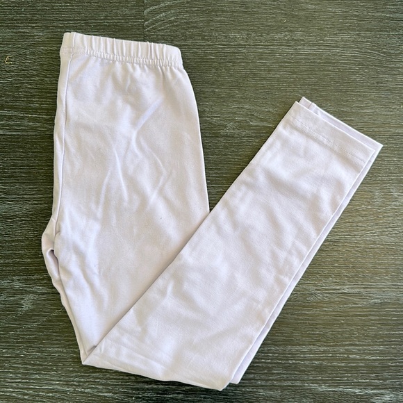 NEW Hanna Andersson Girls Leggings Lavender Purple size 8 - Picture 2 of 4
